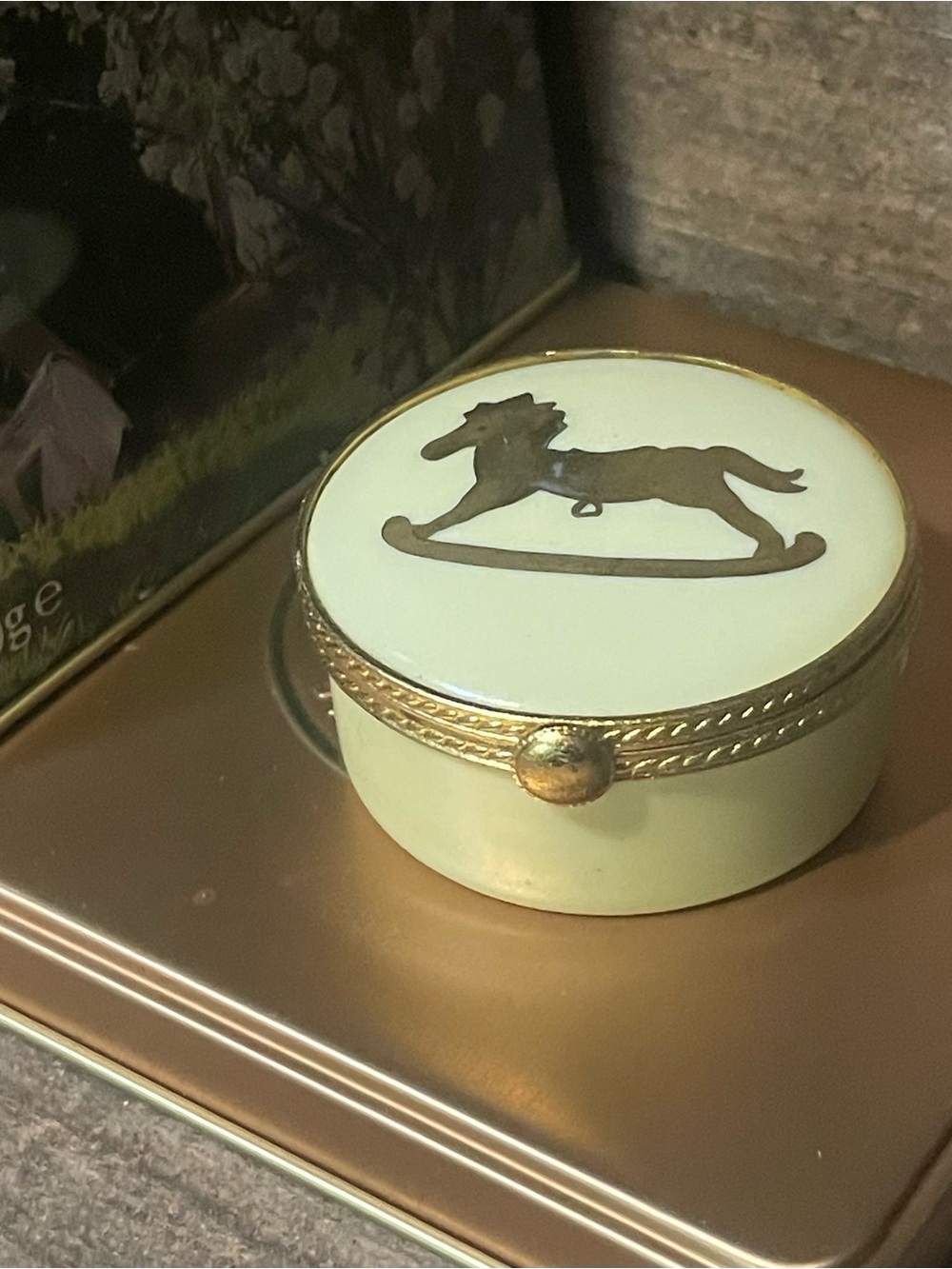 Tiffany & Co. Limoges France Rocking Horse Trinket Box RARE Collectors Signed